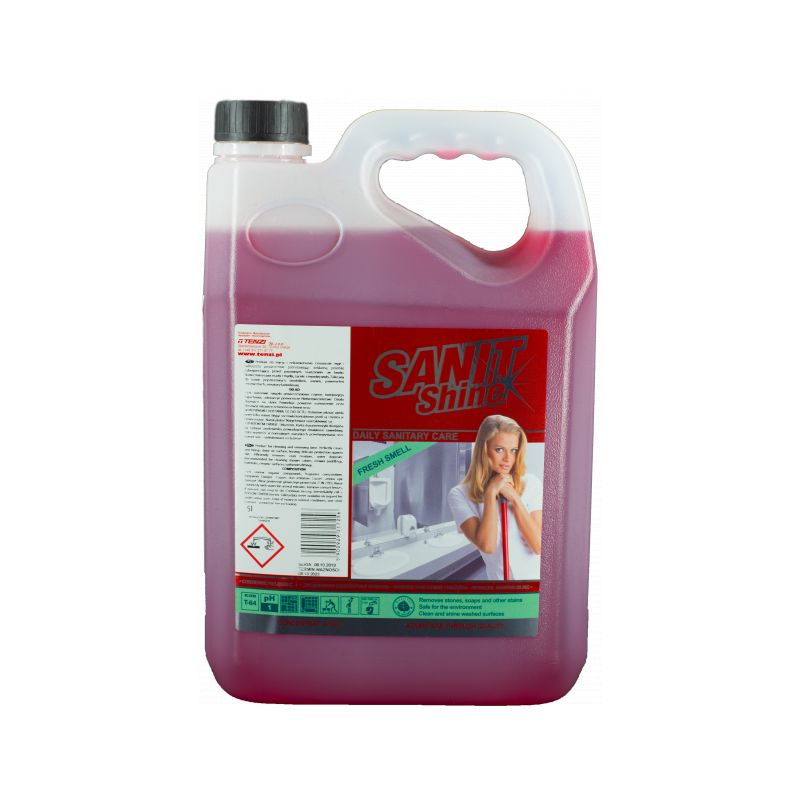 Prostředek na sanitu a koupelnové vybavení s leskem - Sanit Shine 5 l - 1