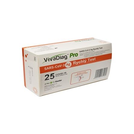 ANTIGENNÍ TEST výtěrový nos, VIVADIAG TM Pro SARS-CoV-2 Ag Rapid, bal. 25 ks v krabičce - 1