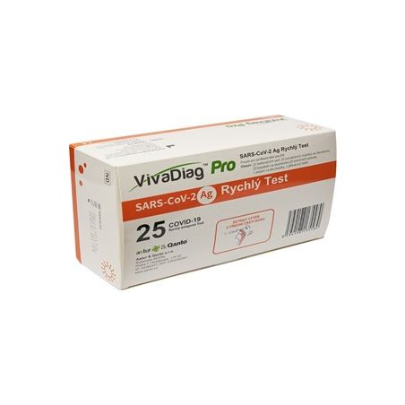 ANTIGENNÍ TEST výtěrový nos, VIVADIAG TM Pro SARS-CoV-2 Ag Rapid, bal. 25 ks v krabičce - 1